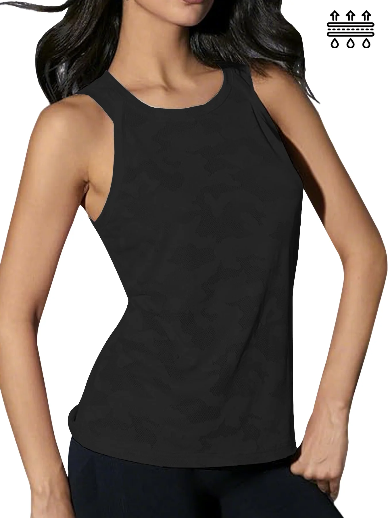 Regatas esportivas super macias femininas para mulheres, design de malha respirável de secagem rápida e absorção de umidade para corrida atlética, tênis, ioga