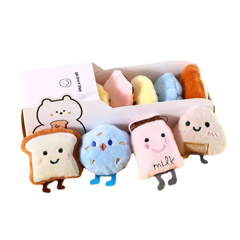 צעצוע קישוש לחתול מחמד, מובנה צמח catnip, כדי להקל על בובת כדור אורז קטנה, קופסת מתנה צעצוע