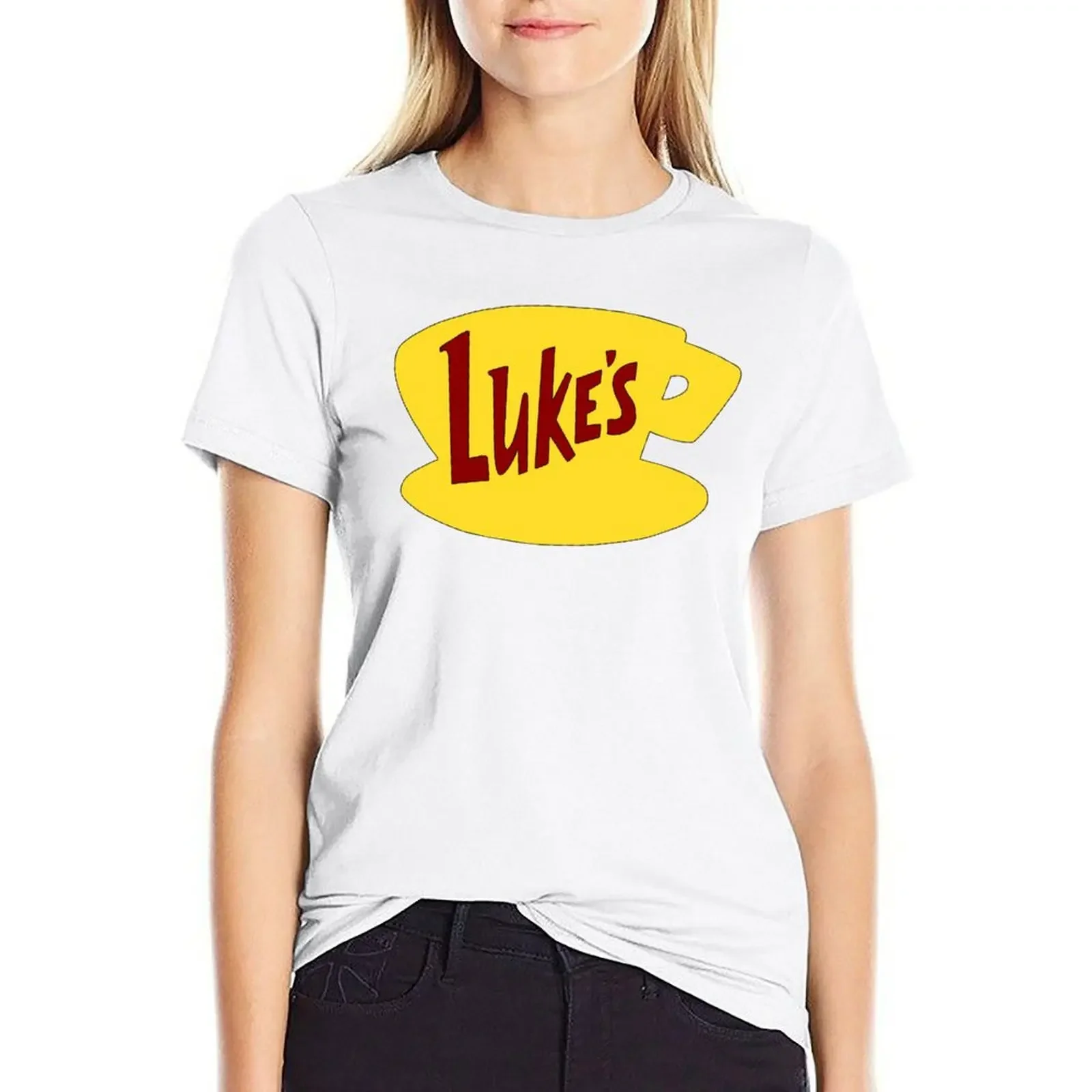 

Lukes Diner T-shirt vintage clothes Short sleeve tee t-shirts for Women pack