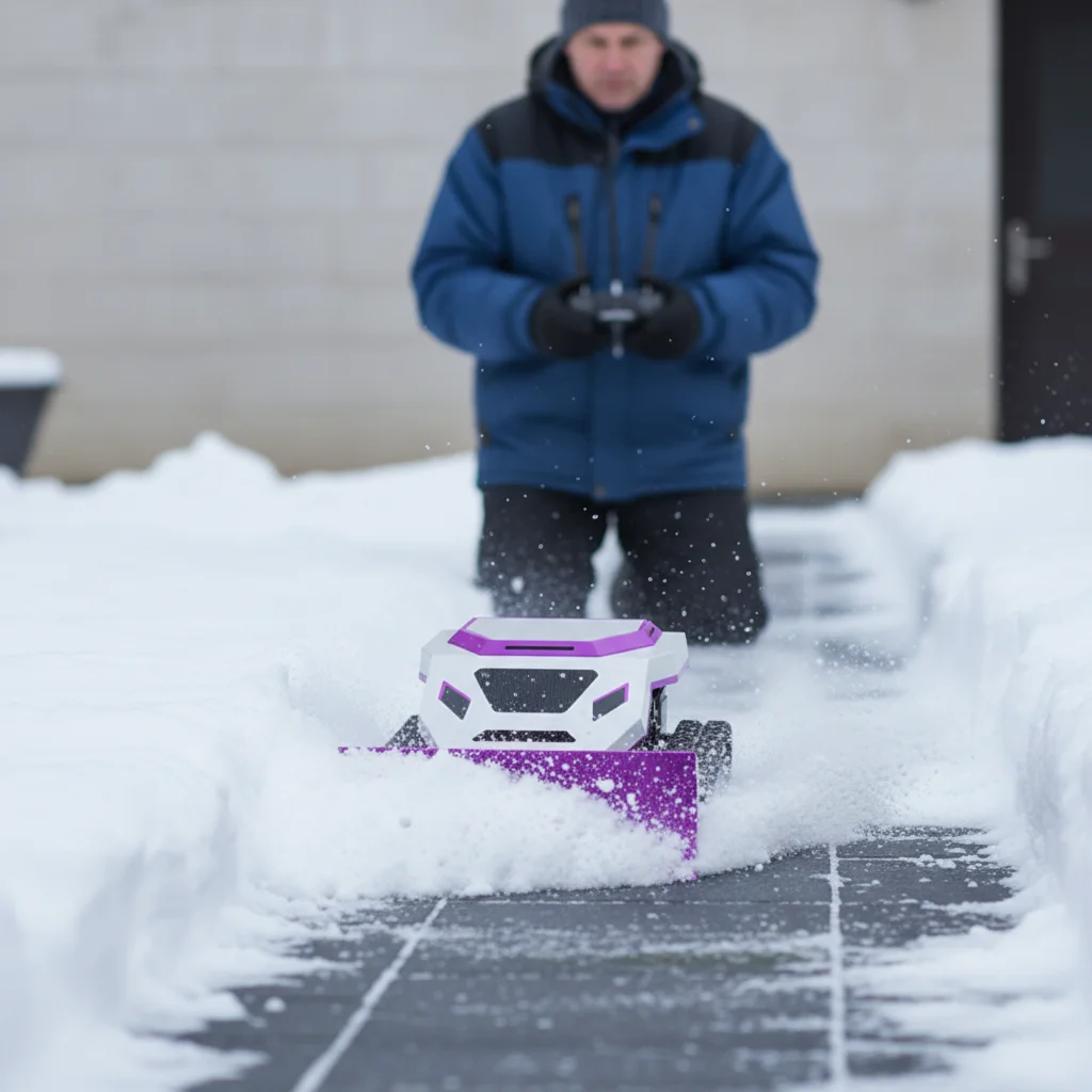 Hocheffizientes Laden, multifunktionaler Rasenmäher, Schneekehrmaschine, Bulldozer-Fernbedienung