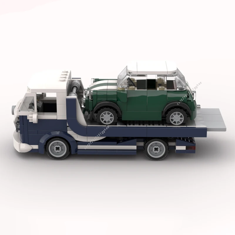 Klassisches Fahrzeug moc t1-kleiner Mann Verhältnis Bausteine Modell Ziegel Sets montieren Display Kinderspiel zeug Geschenke – Detail 7
