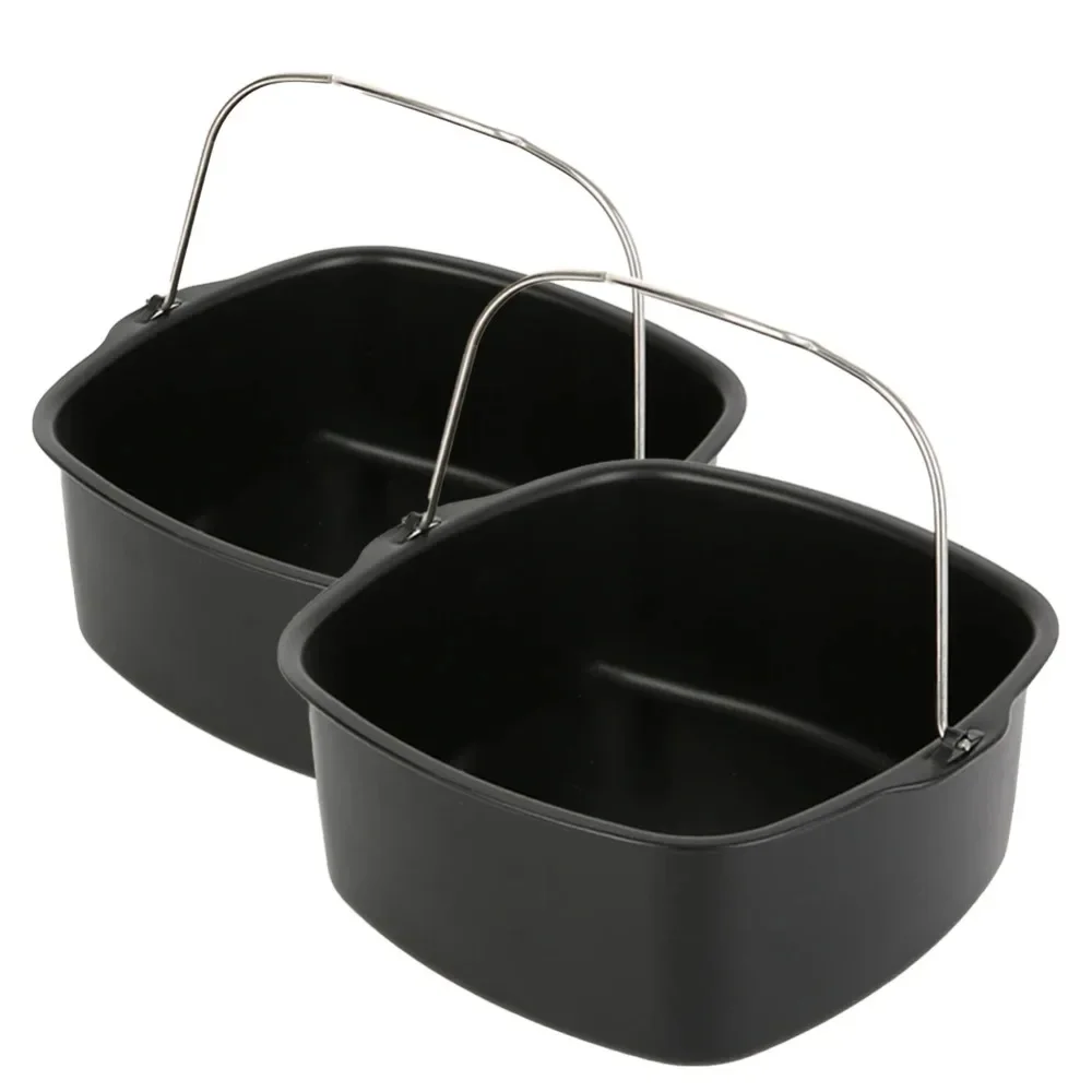 Non-Stick Air Fryer Baking Tray & Basket Oven-Safe Cake Pan for Philips Multi-Use Kitchen Tool air fryer baking tray air fryer accessories air fryer basket baking pan baking pan tray