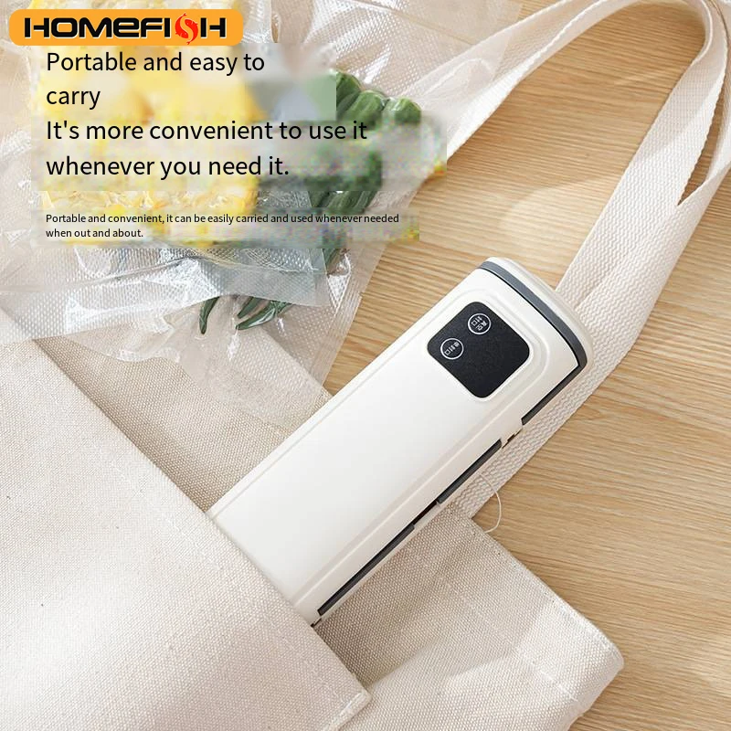 Portable Vacuum Packaging Machine Food Sealing Vacuum Sealer With Vacuum bags Dry/Wet Food Fresh Packaging Machine 2