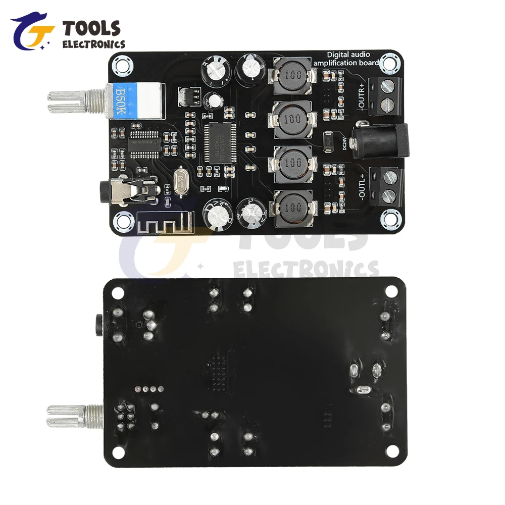 TPA3118D2 Stereo Digital Audio Power Amplifier Board XH-A415 DC12-24V High-Power Adjustable Audio Amplifier Board Amp Module - 3