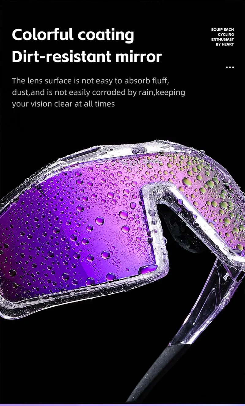 West Biking Männer Radfahren Sonnenbrille MTB Outdoor Fahrrad Brille Frauen Rennrad Brille weltweit erste photo chrome Rahmen Brille – Detail 9