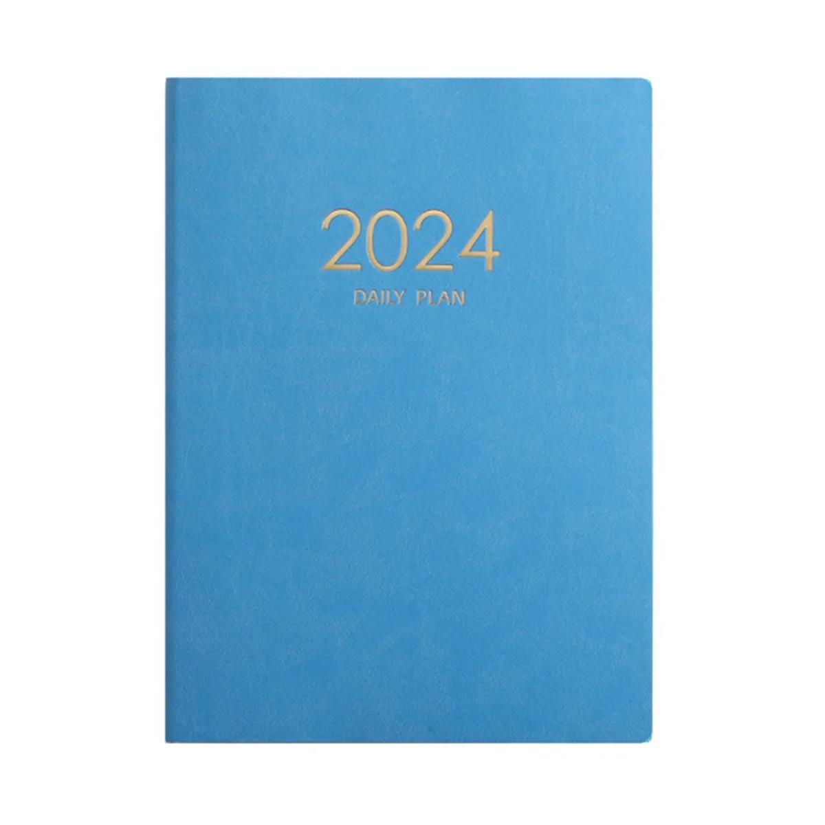 

2024 Blue Plan Notebook Calendar Thickened Daily Plan Notebook Weekly Notebook Office School Supplies