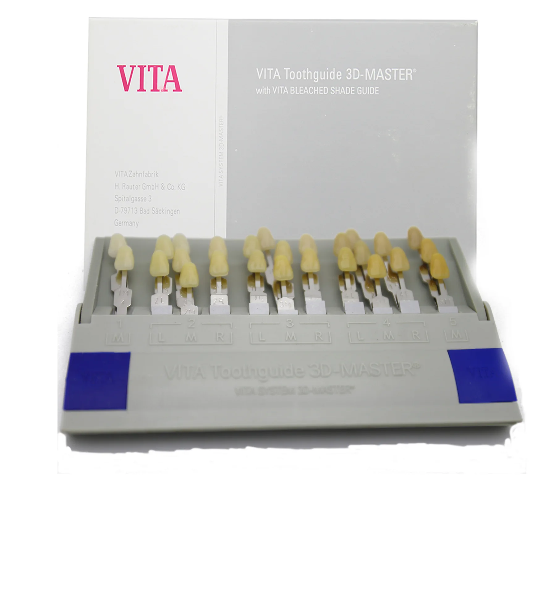 

29-color VITA Toothguide 3D Master Resin Dental 3-Dcolorimetric Board with Bleached Shade