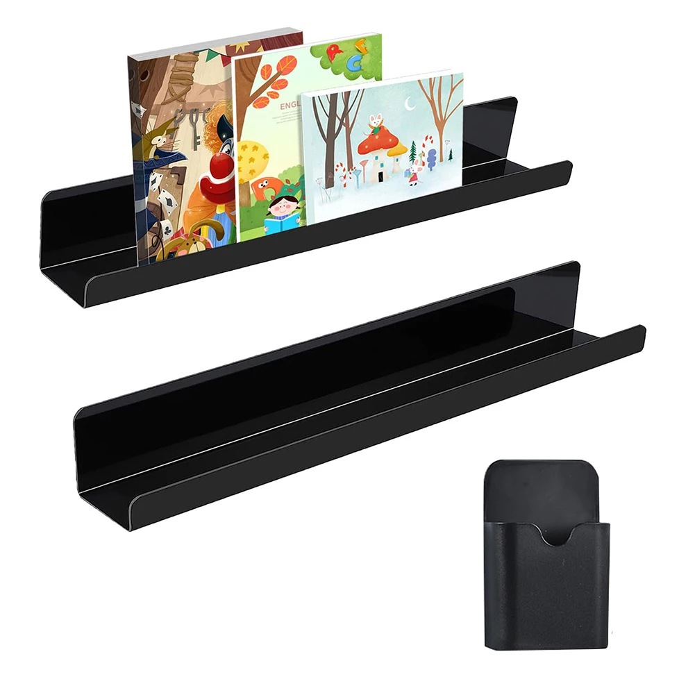 2pcs Magnetic Book Display Shelf 17inch Magnetic Book Display Spice Racks For Kitchen Whiteboard Classroom Dropship