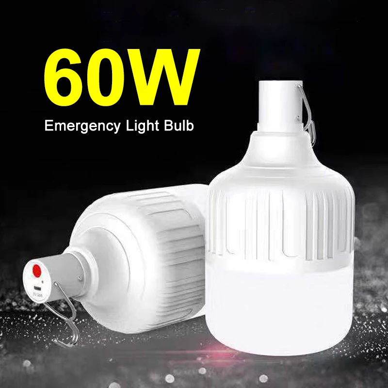 

LED Emergency Lights Rechargeable Dimmable Camping Lamp Portable Lanterns for BBQ Tents Light Bulb Outdoor Hanging Tent Lamps