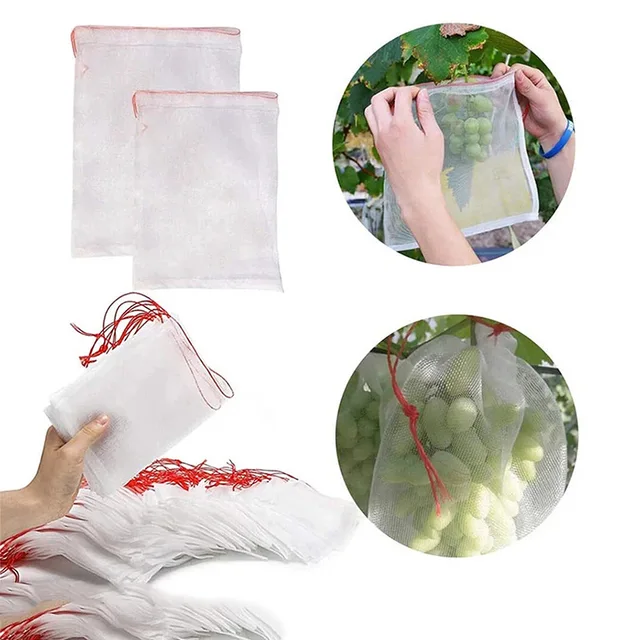 Rovarálló Nettó Táska 3-10Pcs Dinnye És Gyümölcs Elleni Fly Anti-Bird Szűrő Átitatott Mag Szőlő Nejlon Hálózsák - Image 3