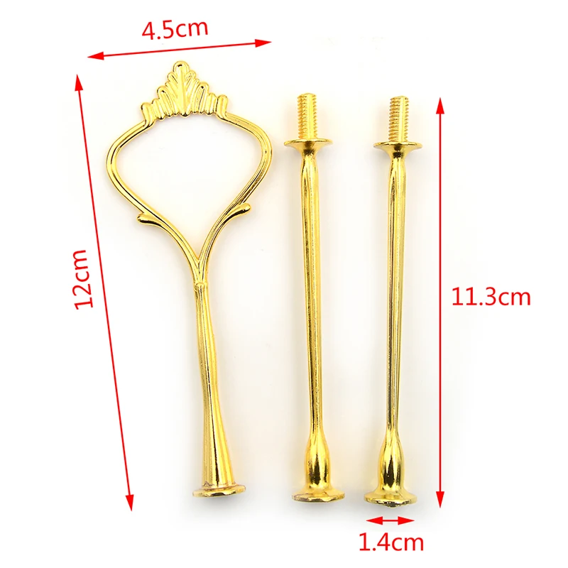 Cake Stand 3 Layers Wedding Cake Plate Stand Fruits Placed Tool Baking Pastry Decor Supply Crown Design
