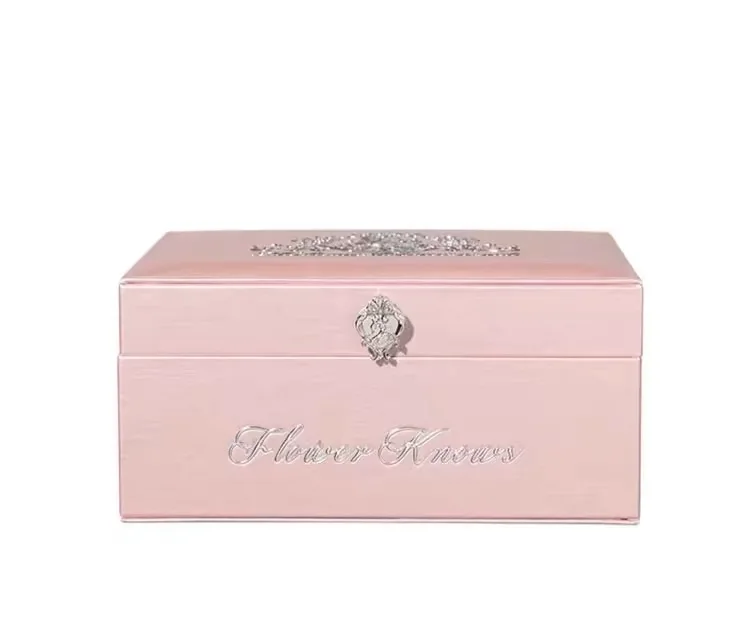 Anniversary Edition Floral-Inspired Makeup Box - Pink, Purple & Blue