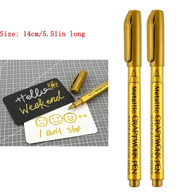 Artline Calligraphy Pen Gold Metallic Ink Pen Tip Size 2.5 mm Pack