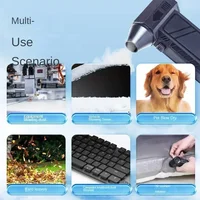 130,000RPM Air Blower Turbo Jet Fan Electric Power Display Handheld Mini Dust Cleaner High Speed Duster Gun Cleaning Tool 2