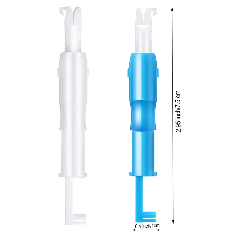 Sewing Tool Blue And White Sewing Machine Needle Inserter Threade Automatic Threader Quick Needle Changer Hold