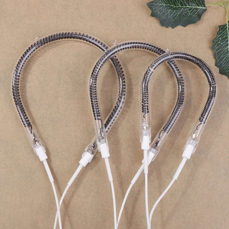 900W 10cm Small Sun Heater Heating Lamp Tube Carbon Oven Parts Round Heating Tube Practical Electric Stove Ring Fittings