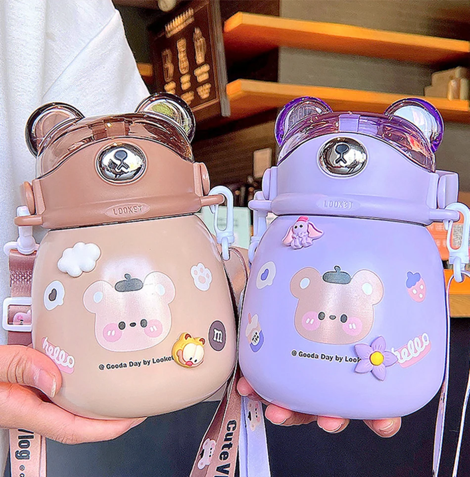 320ml Kawaii Bear Korean Thermos Flask – The Kawaii Shoppu