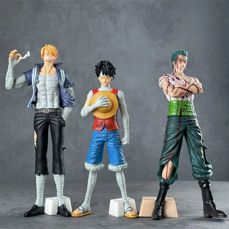 

One Piece Action Figures New Monkey D Luffy Roronoa Zoro Sanji Collection Model Toys Gift Anime Peripherals Tide Play Ornaments