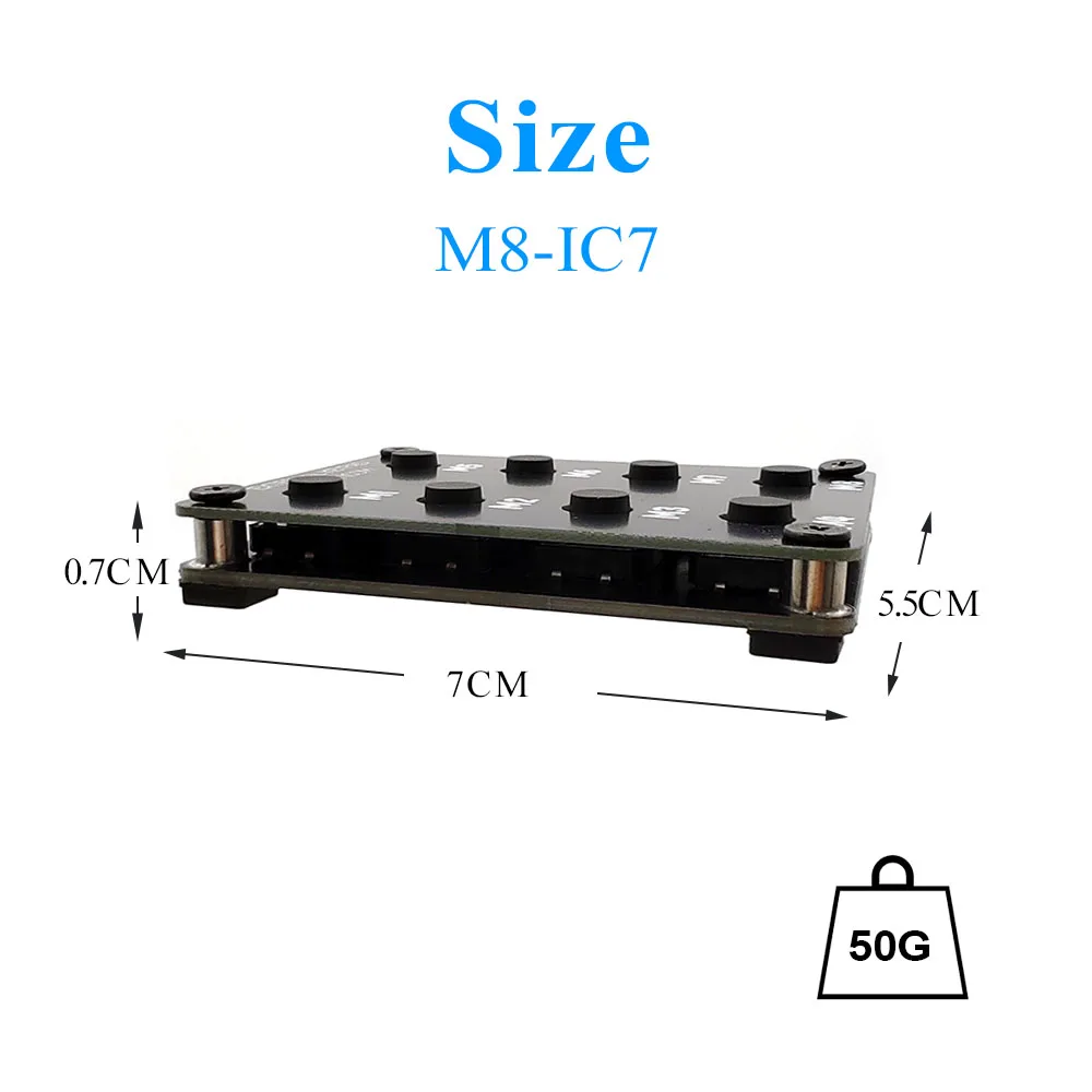 New  M8 External Control Keyboard For ICOM IC-705 IC-7610 Walkie Talkie