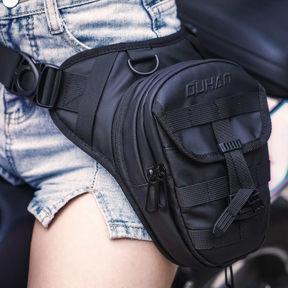 DUHAN Female Multi-Function Motorcycle Drop Leg Bag Outdoor Waist Bag Motorbike Riding Chest Bag Multi Color Cycling Equipment