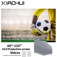 XIAOHUI Simple Projector Outdoor Polyester Soft Curtain 72/84/100/120 inch Portable HD 4K Movie Projection Screen  Soft Screen