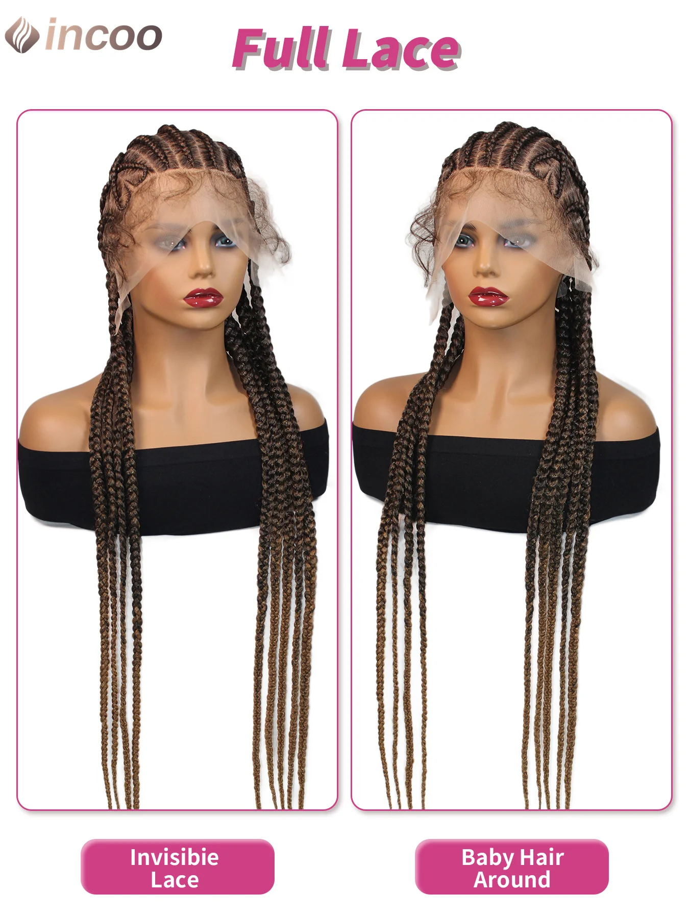 32 inch box braid wig Sef537ceddcf440bc8792ee36d7c07  main image 3