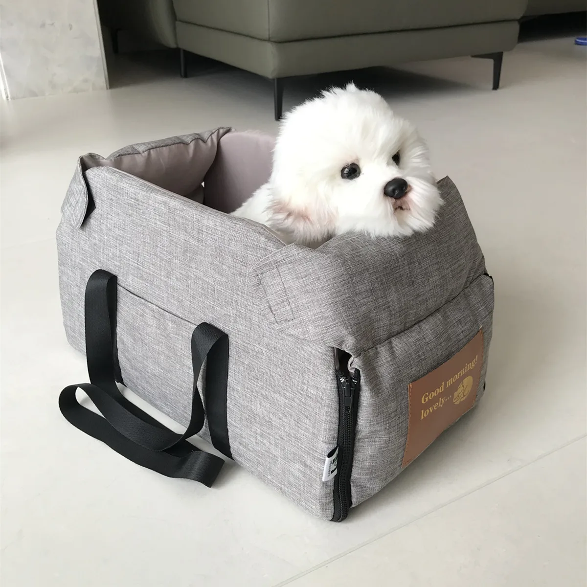 Pet Dog Car Seat Bed Car Central Seat Cat Dog Travel Portable Carrier for Safety Bag Pet Accessories 펫 여행 고양이 개 좌석 침대 운송