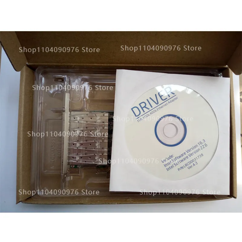 X710- DA4 Quad Port 10G SFP Fiber Network Adapter for Aggregation