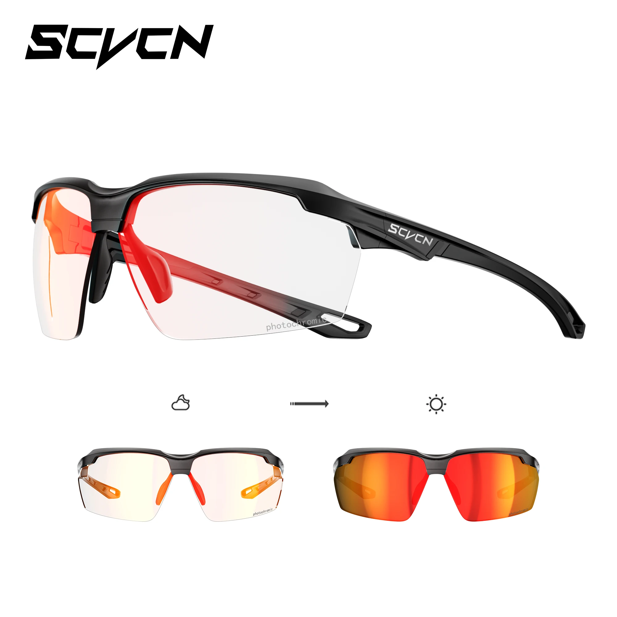 Enhanced Outdoor Photochromic Shockproof Sunglasses