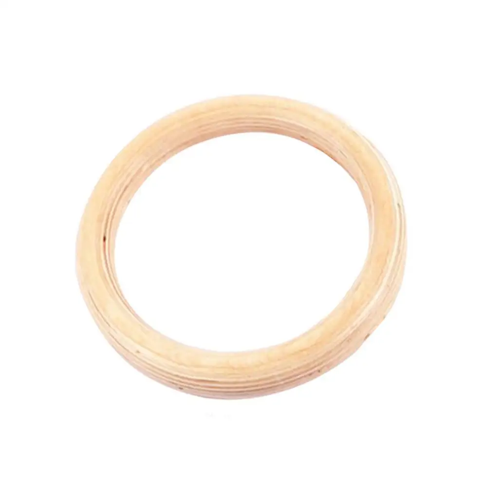 Description Picture 6 of item32/28mm Birch Fitness Rings Gymnastics Wooden Adjustable Exercise Training Ring 28/32 MM Rings (Lifting Rope Is Not Included)