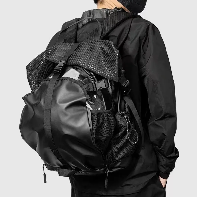 Motorcycle Style Cycling Backpack Backpack Unisex Functional Style Large Capacity Outdoor Travel And Commuting Computer Backpack