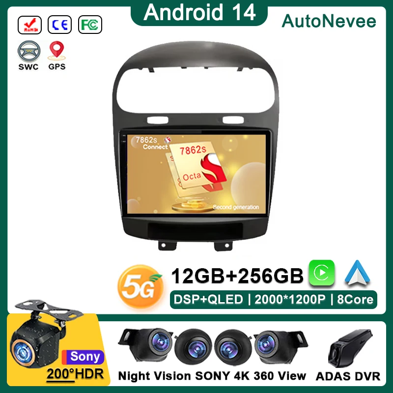 Android14ForDodgeJourneyFiatLeap20122020CarDvdAutoRadio