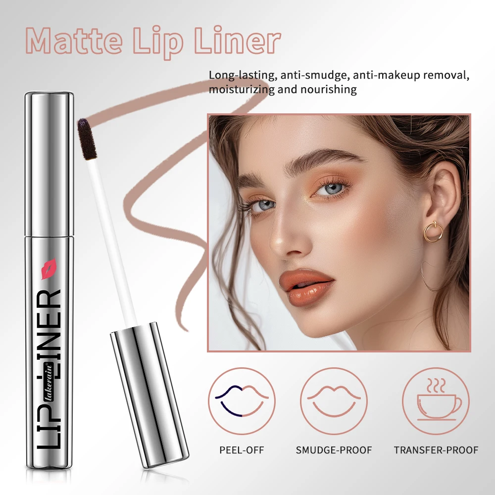 Lip Stain Matte Peel Off Lip Stain Long Lasting Lip Tint Stain Liner Transfer Proof Lipstain Infused with Hyaluronic Acid & Vitamin E