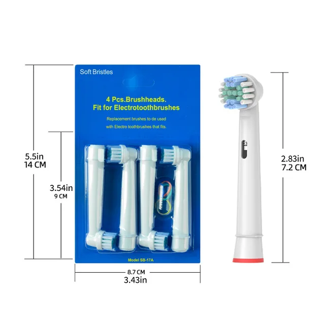 Têtes de brosse à dents électrique de rechange pour livres de base oraux B, buse à poils D100, D25, D30, D32, 4739, 3709, 3744 3