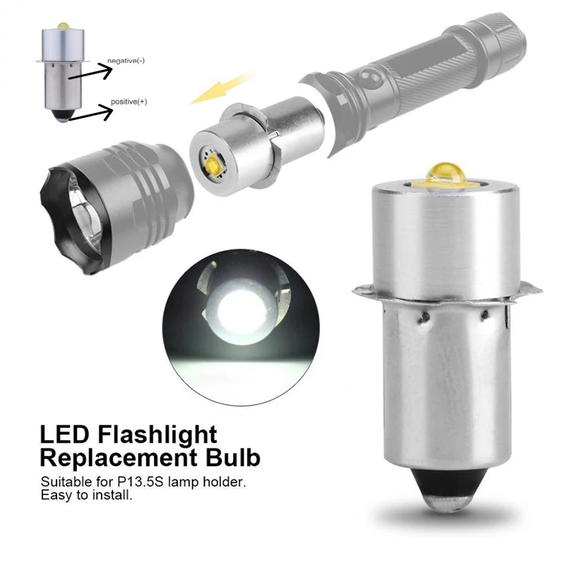 P13.5S Pr2 LED Bulb 3W Upgrade LED Flashlight Bulb Maglite LED