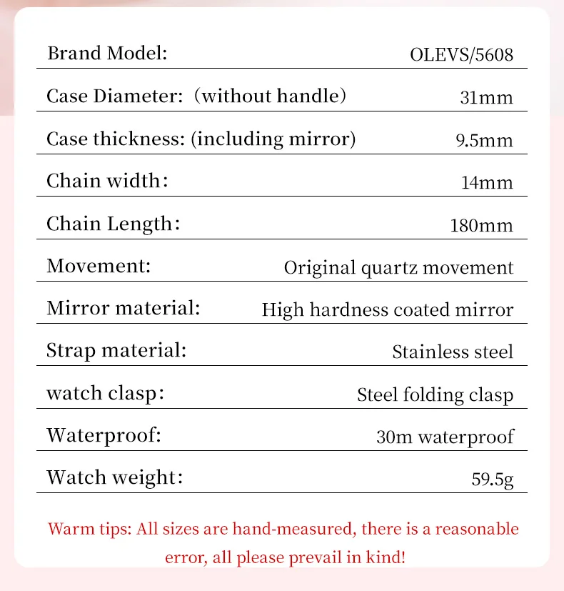 Olevs 5608 Women Watch description image 9