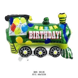 Cartoon Car Foil Balloon for Kids Party Decorations (Green train)