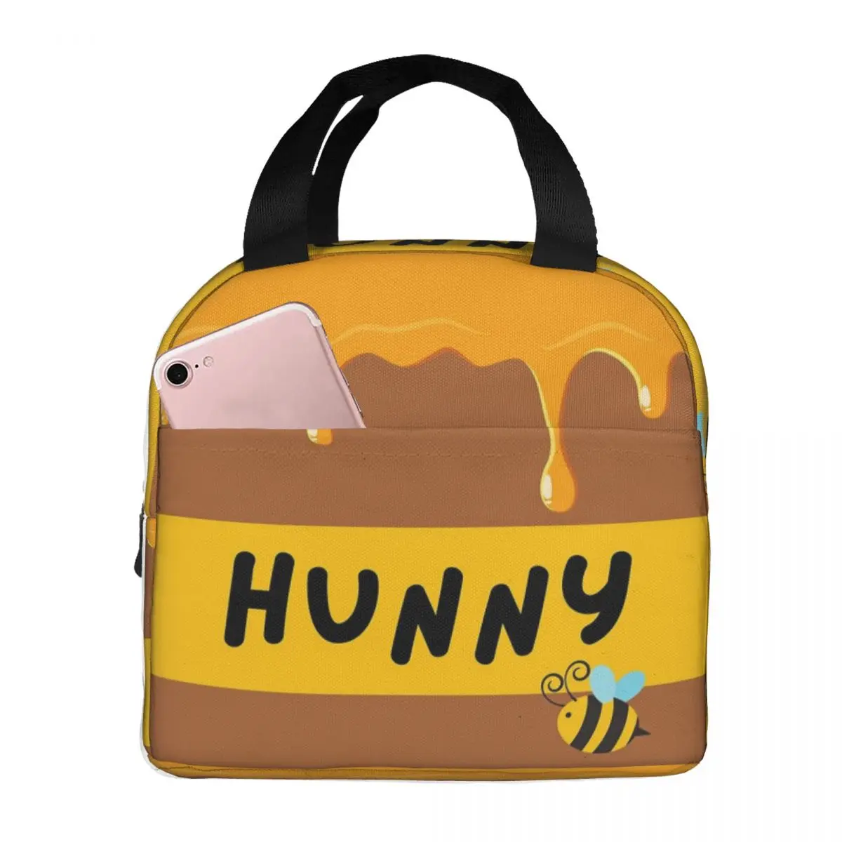 

Winnie The Pooh Hunny Pot сумка на шнурке сумки для ланча Изолированная коробка для бенто Портативная сумка для ланча герметичные сумки для пикника термоохлаждение