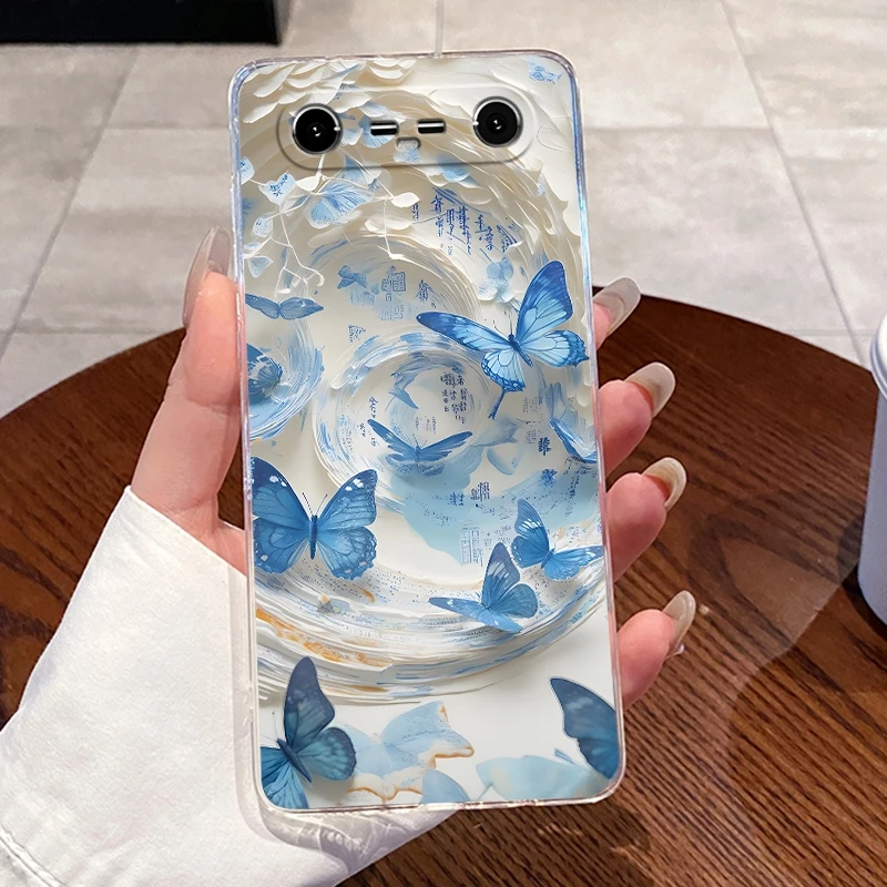 Aesthetic Cute Cat Transparent Soft Silicone Phone Case