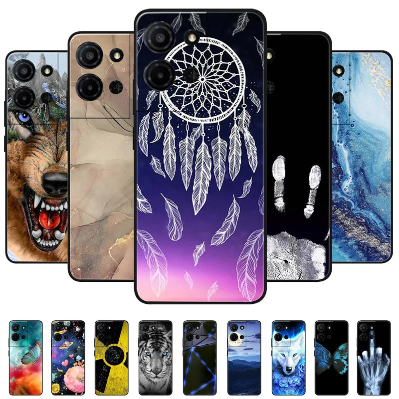 Marble Printed Shockproof TPU Matte Phone Case - Soft Protective Back Bumper Cover