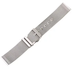 Silver Mesh Milanese Stainless Steel Watch Strap - Versatile Wristband - 22mm (Silver)