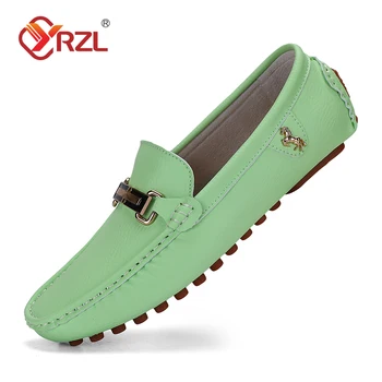 YRZL Scarpe da uomo Mocassini in pelle PU fatti a mano Scarpe da guida casual Scarpe slip-on Mocassini comodi di lusso Mocassini bianchi Scarpe da uomo 1