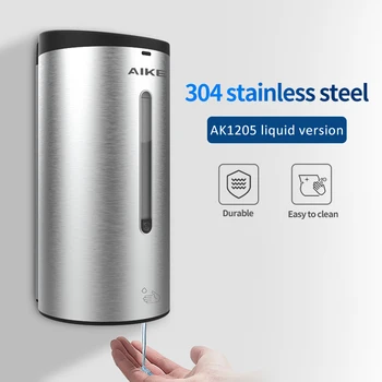AIKE 벽걸이형 액체 비누 디펜서, 상업용 스마트 비누 디펜서, 욕실 대용량 700ML, AK1205, 신제품
