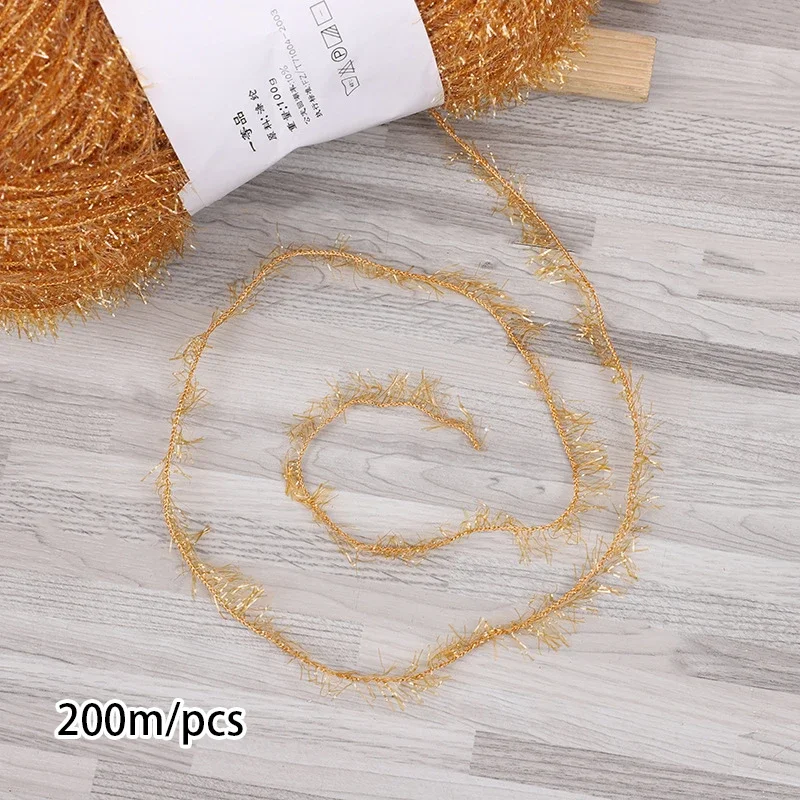 YOMDID 100g Glass Silk Wool Hand Knitting Yarn DIY Handcraft Doll Sweater Hat Bag Making Crochet Thread Knitting Wool Line 6