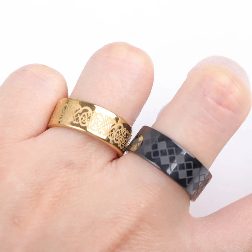 10Pcs/Lot Fashion Classic Stainless Steel Ring Set Gold Color Rings Silver Rings For Women Men Simple Mix Style Jewelry Party Gift ring set,gold color rings,stainless steel ring,finger ring,gold color ring,silver ring,adjustable rings