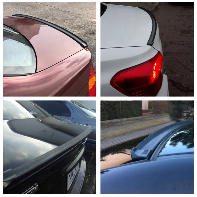 Car Rear Wing Spoiler Universal 1.5M 5D Carbon Fiber DIY Refit For Audi BMW Toyota Honda KIA Hyundai Opel All Car