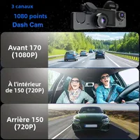 Nouveau 1080P HD WIFI 2/3 caméra Dash Cam pour caméra de voiture enregistreur vidéo voiture DVR avant arrière caméra Vision nocturne accessoires de voiture 2