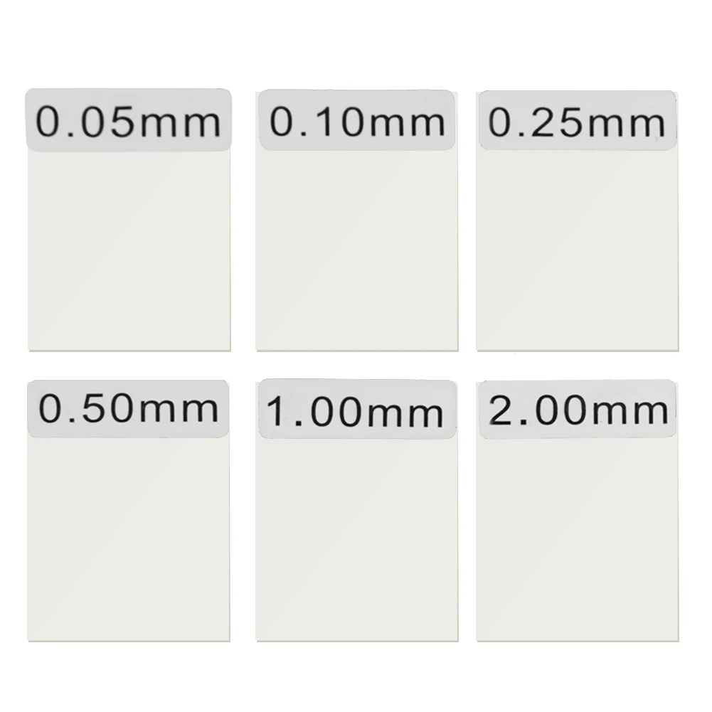 Coating Calibration Plates Set 6pcs Aluminum Iron Calibration Films Practical Tools for Coating Thickness Gauge GM200 paint coating meter,paint thickness gauge,thickness gauge,wet film thickness gauge