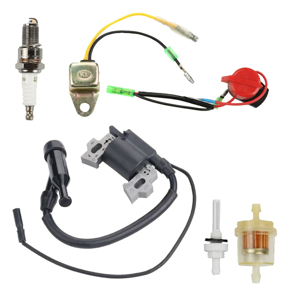 Lawn Mower Parts Ignition Coil Spark Plug Magneto Switch Fuel Filter For Honda GX200 GX120 GX110 GX140 GX160 5.5HP 6.5HP Parts lawn mower replacement blade,carburettor brush cutter parts,engine recoil assembly kit