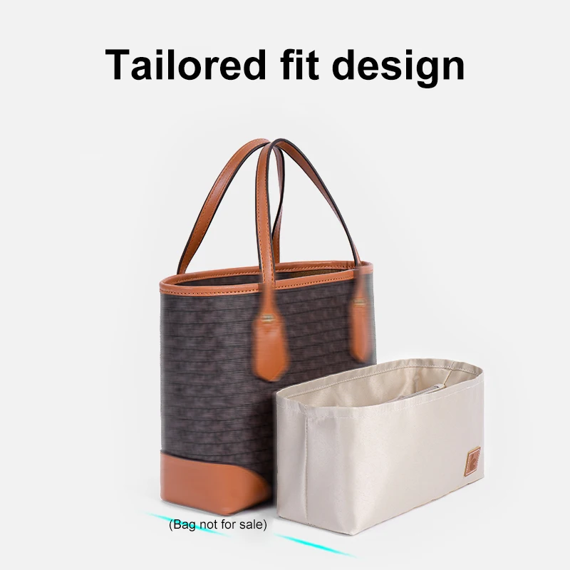 Fit for MK Eva super small Tote bag Insert bag with inner liner Women's satin Organizer bag Inner bag